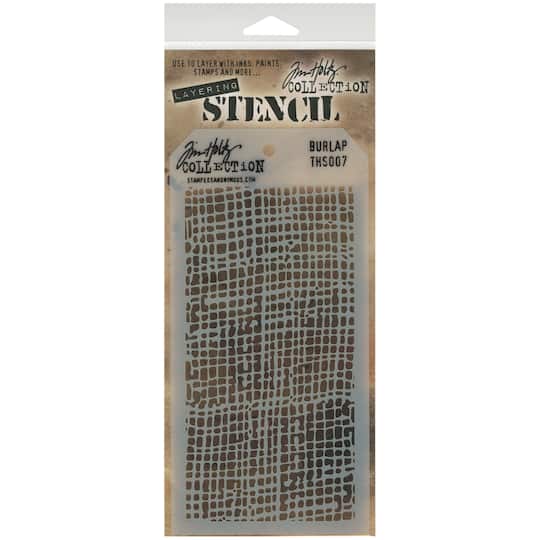 Stampers Anonymous Tim Holtz&#xAE; Burlap Layering Stencil